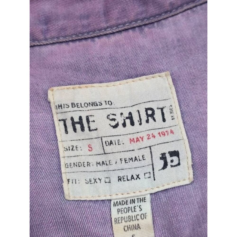 Joe’s Jeans The Shirt Button Down preppy ombre Light Purple Small A006134 - Picture 6 of 9
